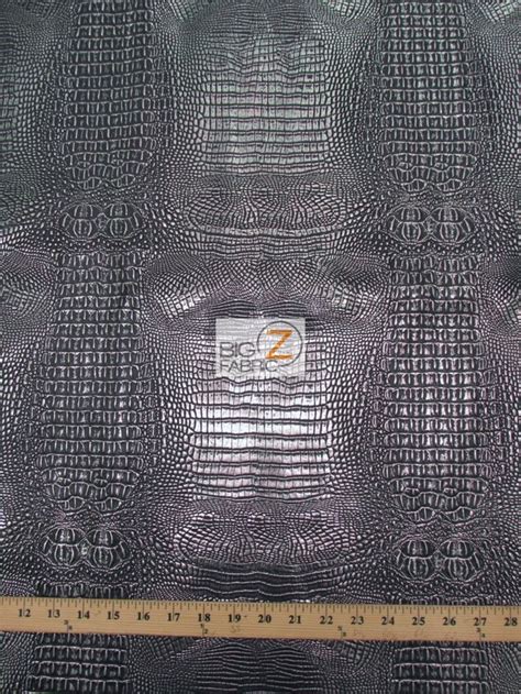 metallic african crocodile embossed vinyl fabric|Metallic African Crocodile Embossed Vinyl Fabric.